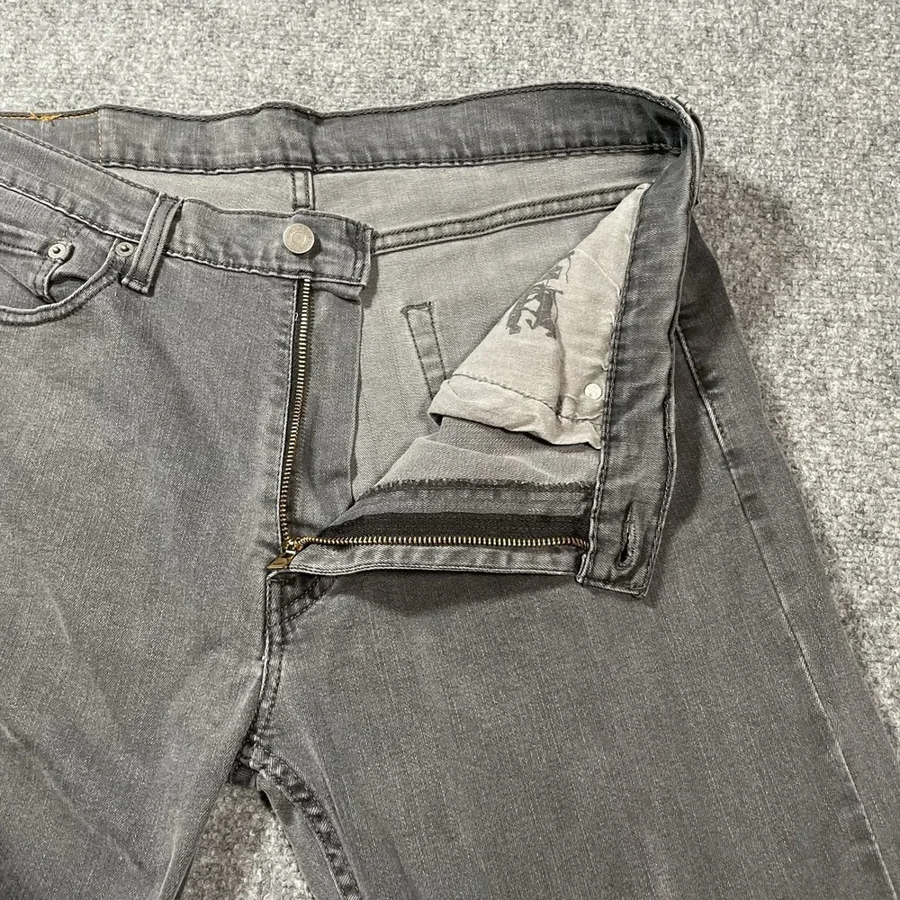 Levi's Men's 513 Straight Leg 36x30* Flex Fit Washed Black Denim Jeans